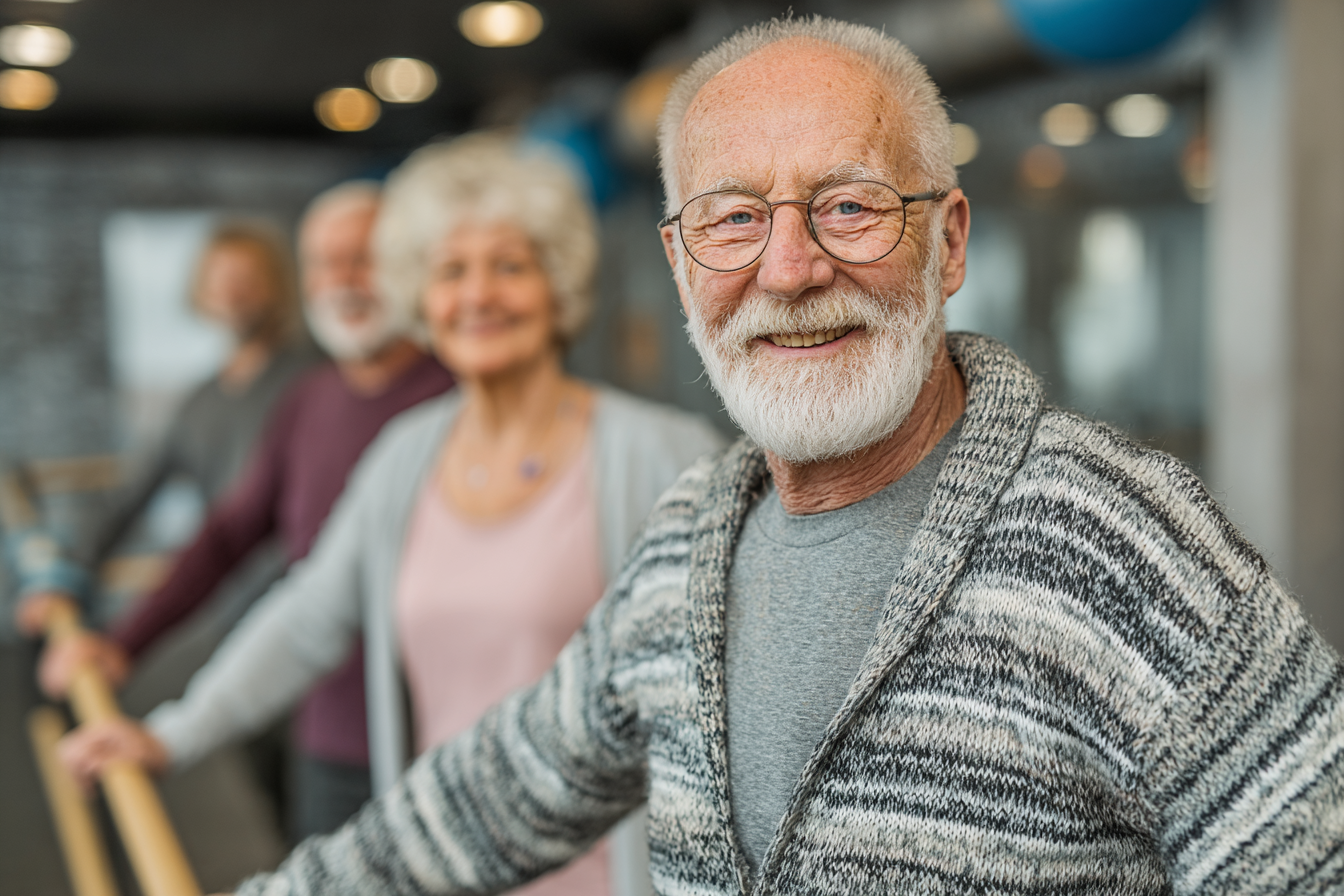Активні люди зрілого віку займаються фітнесом